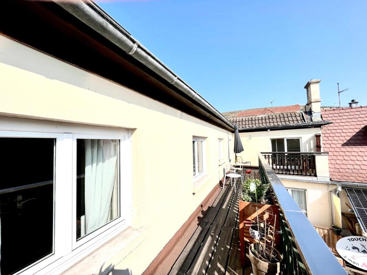 Sous Les Toits Avec Garage Et Terrasse A Ribeauville Buitenkant foto