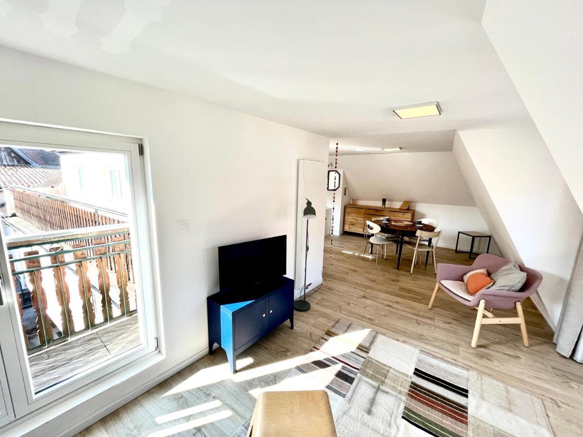 Sous Les Toits Avec Garage Et Terrasse A Ribeauville Buitenkant foto
